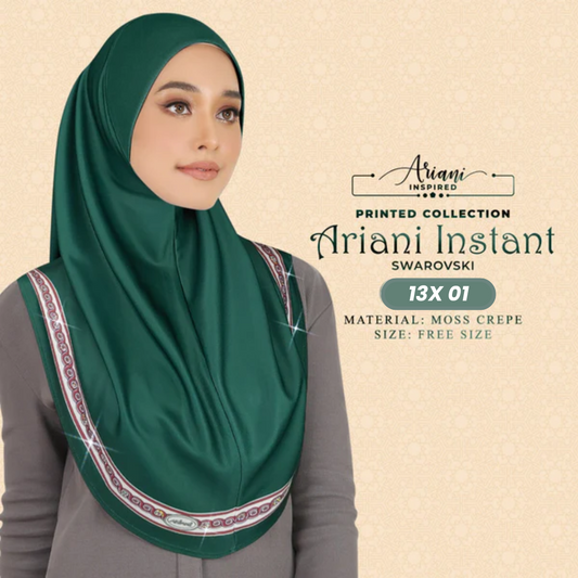 Ariani Hijab Inspired Instant Sarung Crepe Collection (13X)