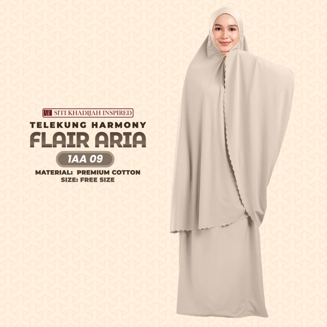 Telekung Siti Khadijah Inspired Harmoni Flair Aria Collection-Free Woven Bag (1AA)