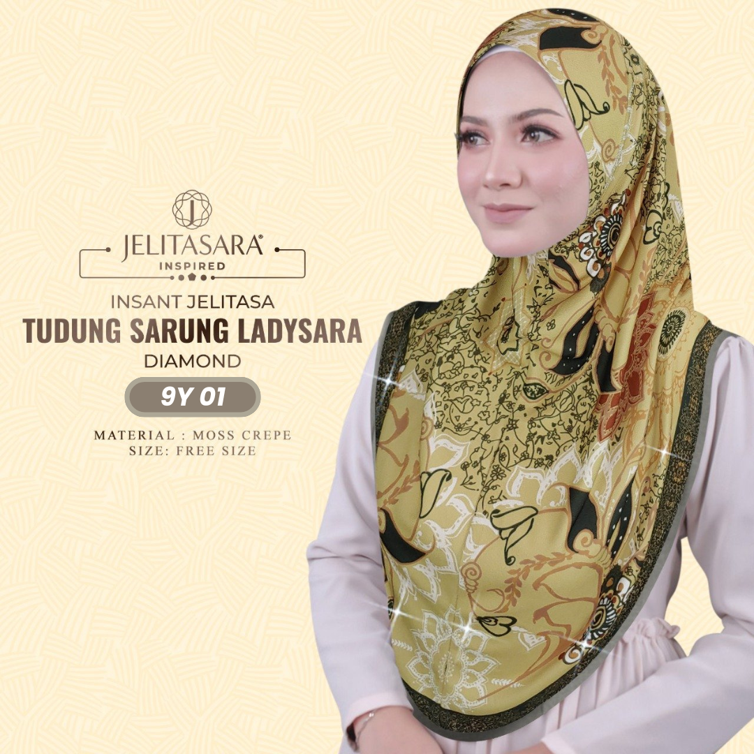 Jelitasara Hijab Inspired Instant Sarung Crepe Collection (9Y)