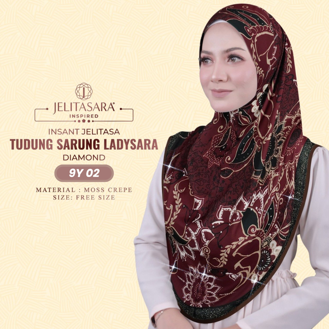 Jelitasara Hijab Inspired Instant Sarung Crepe Collection (9Y)