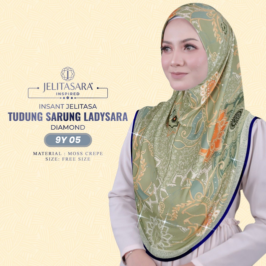 Jelitasara Hijab Inspired Instant Sarung Crepe Collection (9Y)