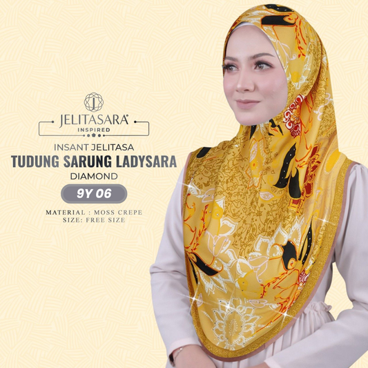 Jelitasara Hijab Inspired Instant Sarung Crepe Collection (9Y)