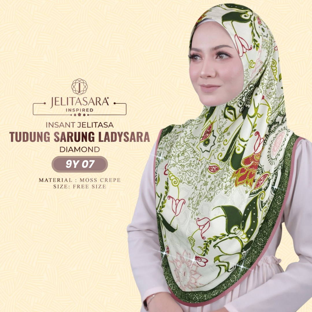 Jelitasara Hijab Inspired Instant Sarung Crepe Collection (9Y)