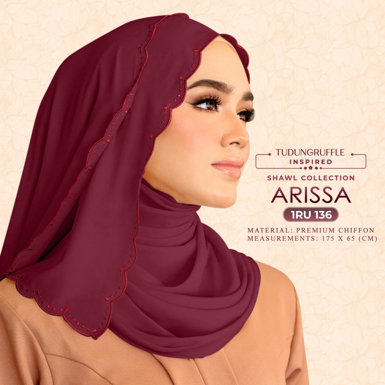 Tudung Ruffle ARISSA Shawl Collection