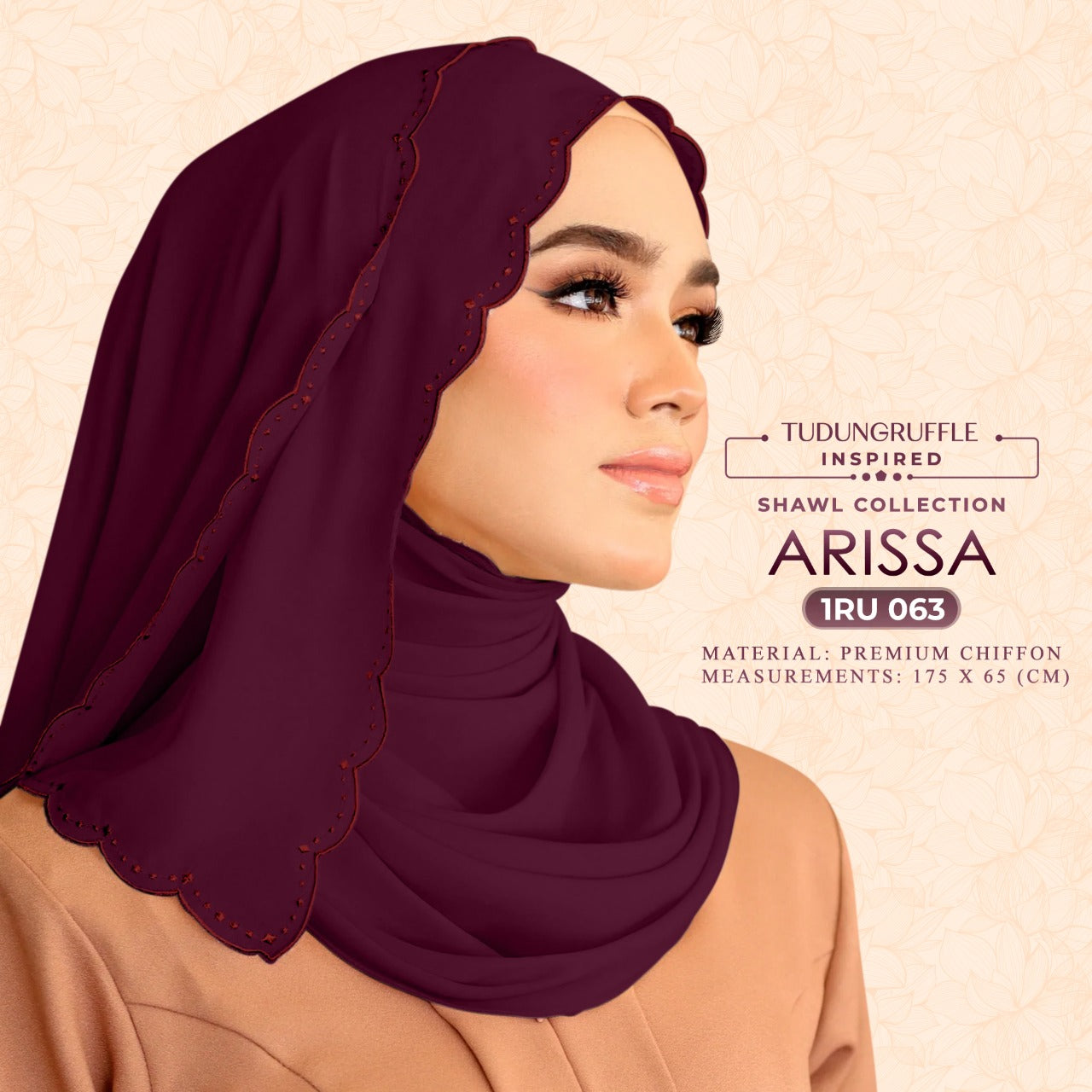 Tudung Ruffle ARISSA Shawl Collection