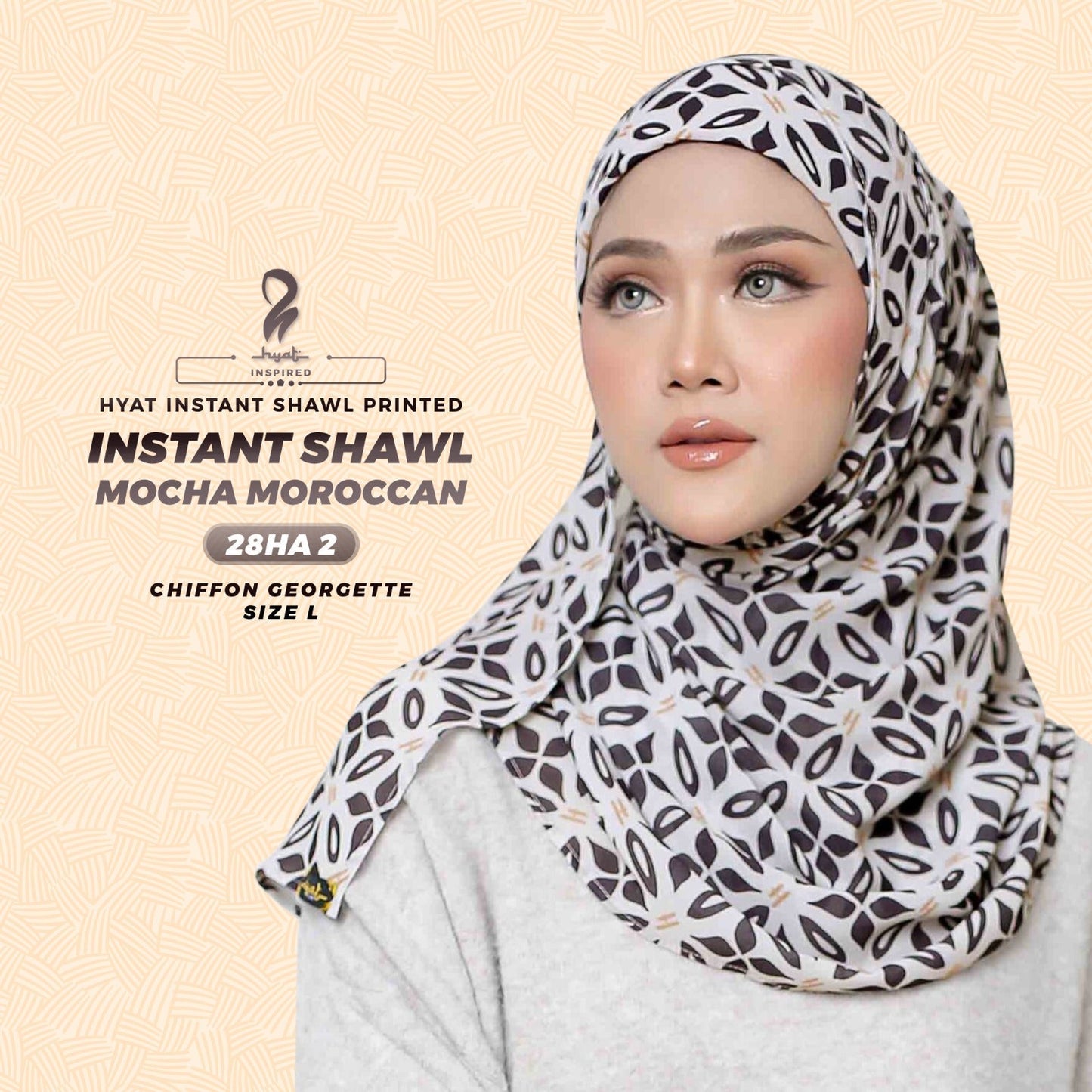 Hyat Hijab Inspired Mocha Moroccan Collection