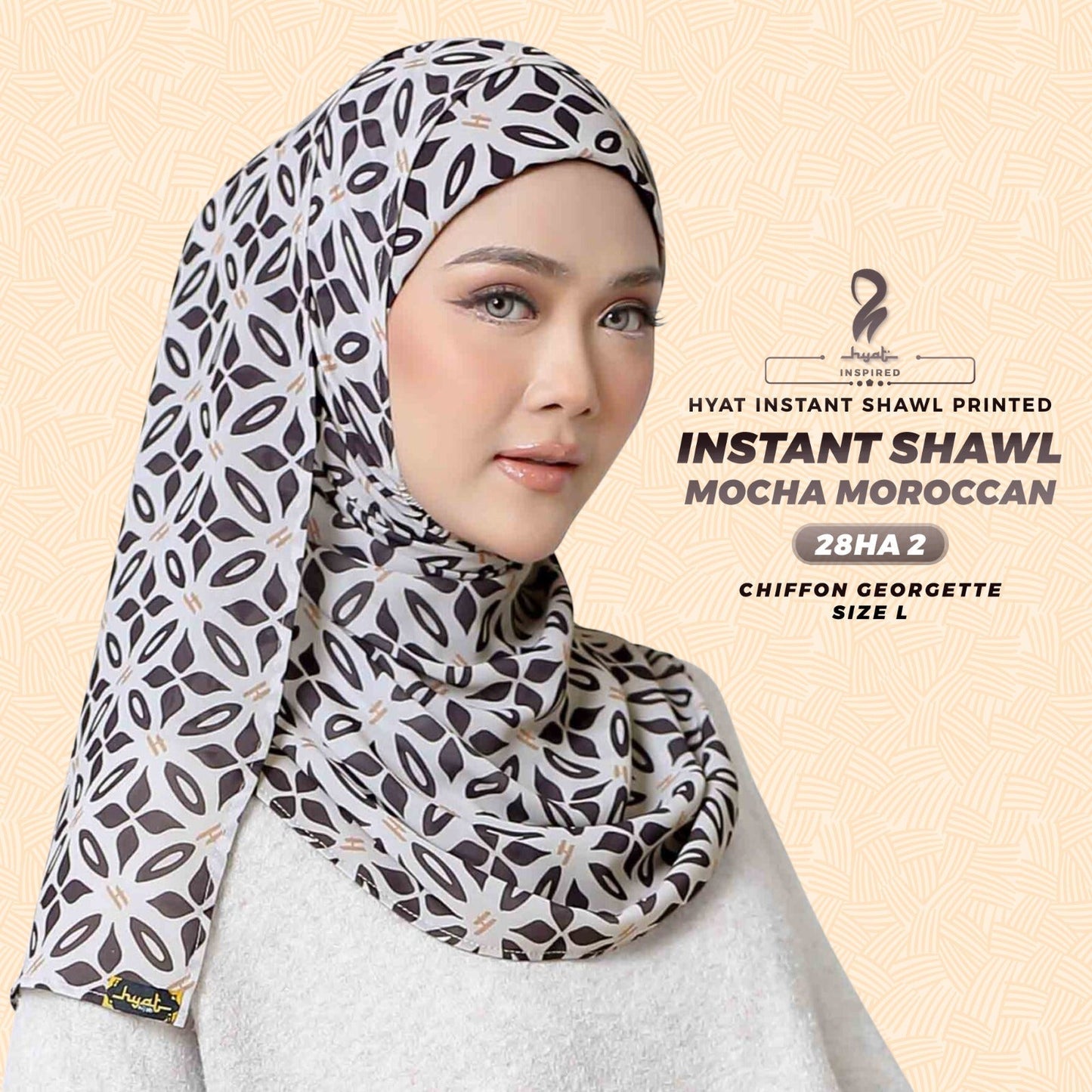 Hyat Hijab Inspired Mocha Moroccan Collection