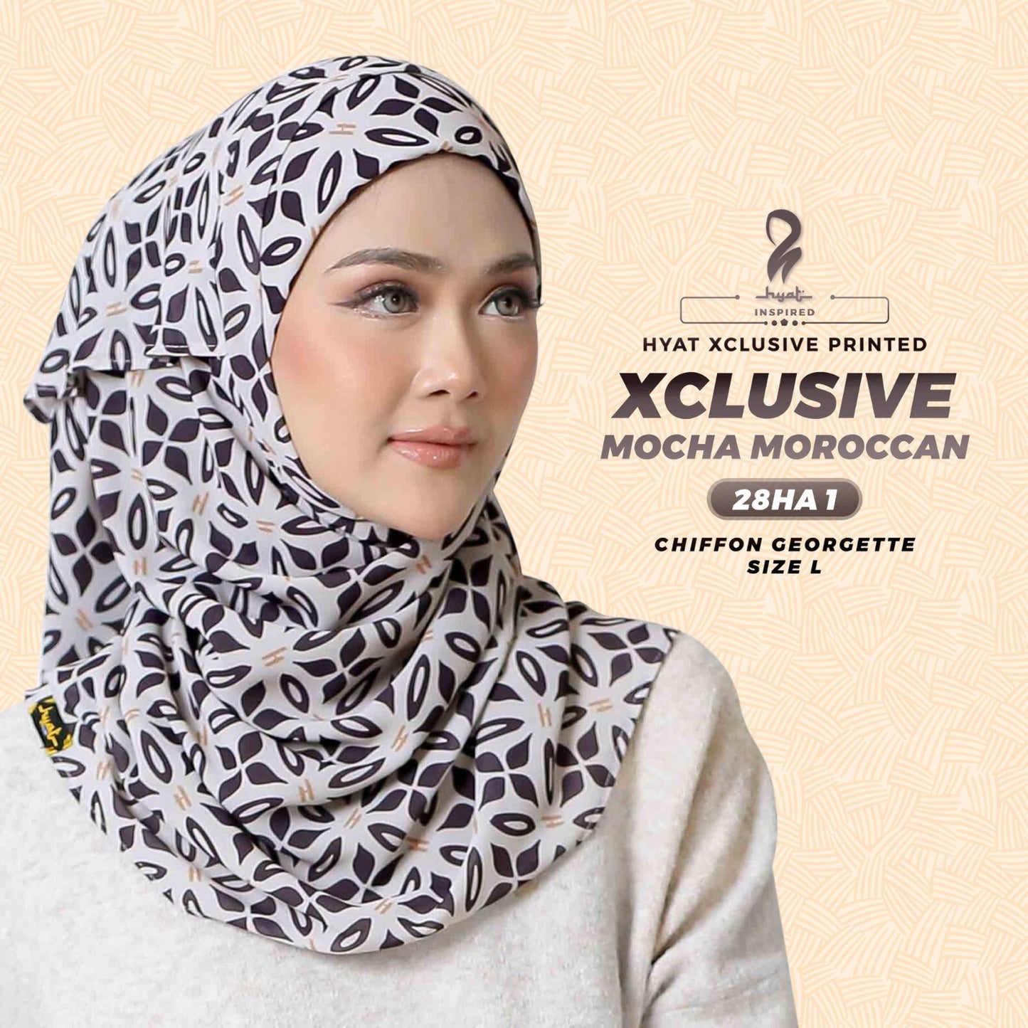 Hyat Hijab Inspired Mocha Moroccan Collection