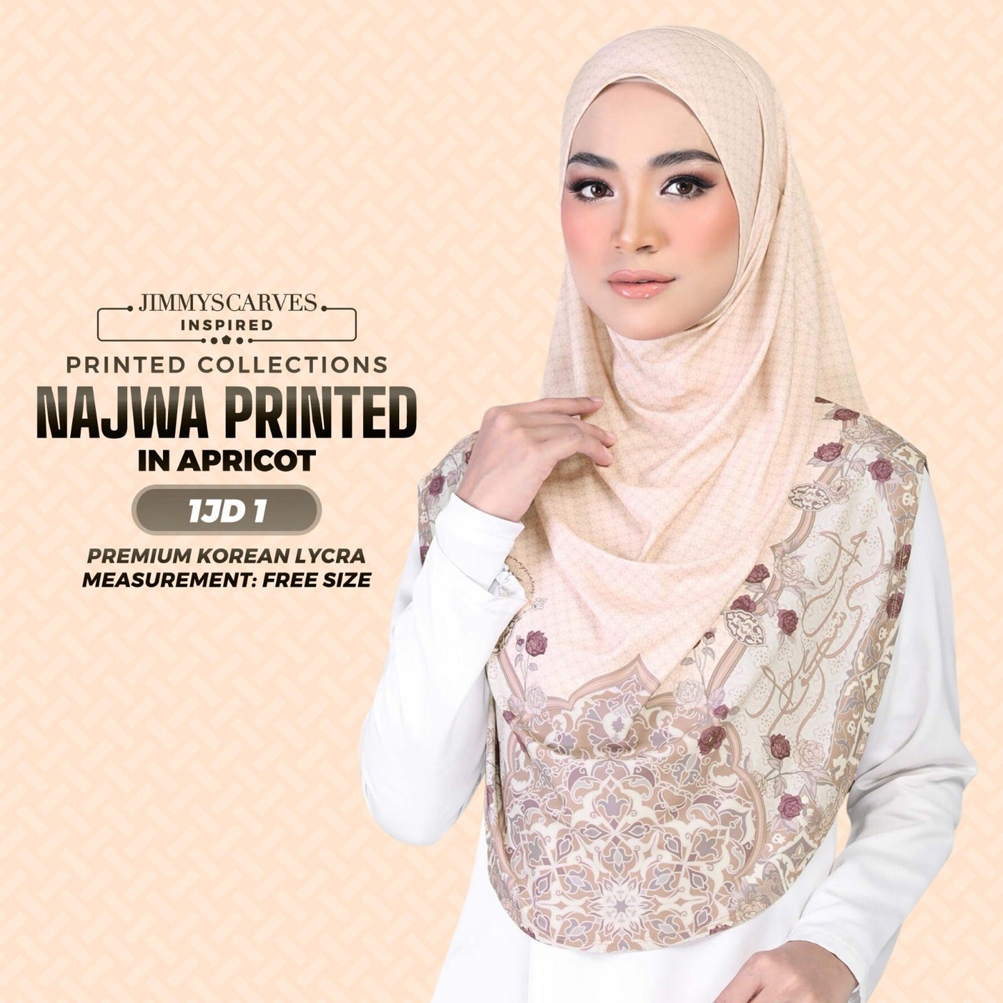 Jimmy Scarves Inspired Najwa  Sarung Printed Instant Collection (1JD)