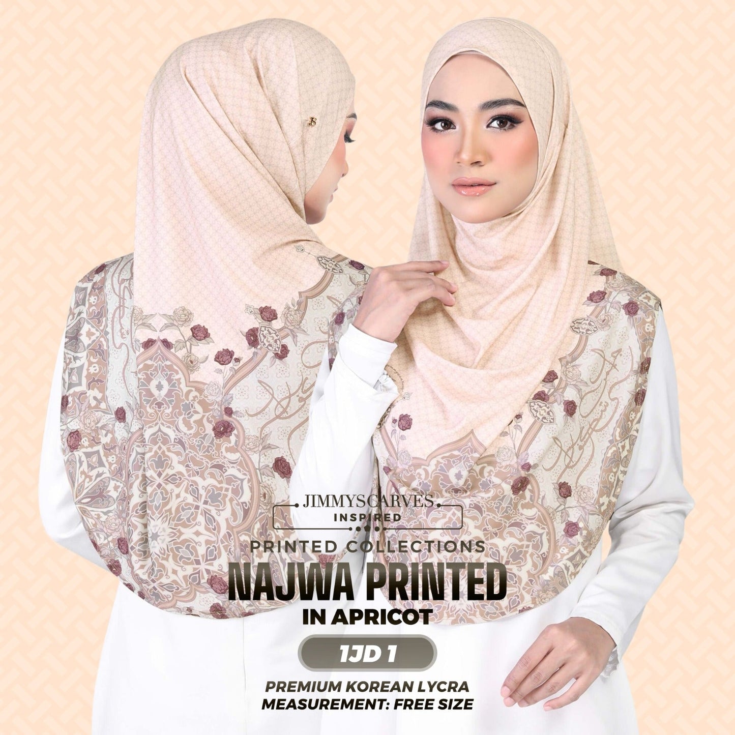Jimmy Scarves Inspired Najwa  Sarung Printed Instant Collection (1JD)