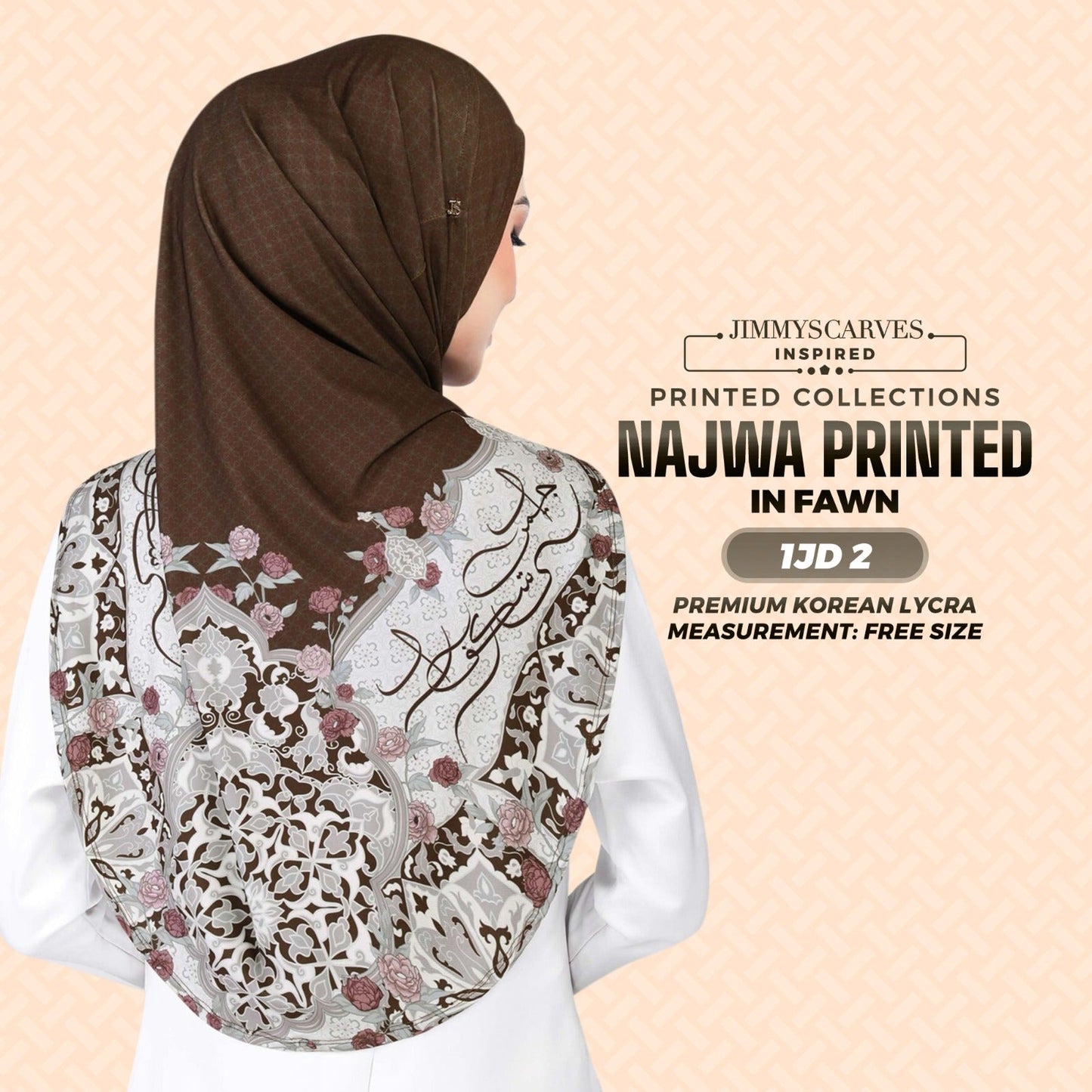Jimmy Scarves Inspired Najwa  Sarung Printed Instant Collection (1JD)