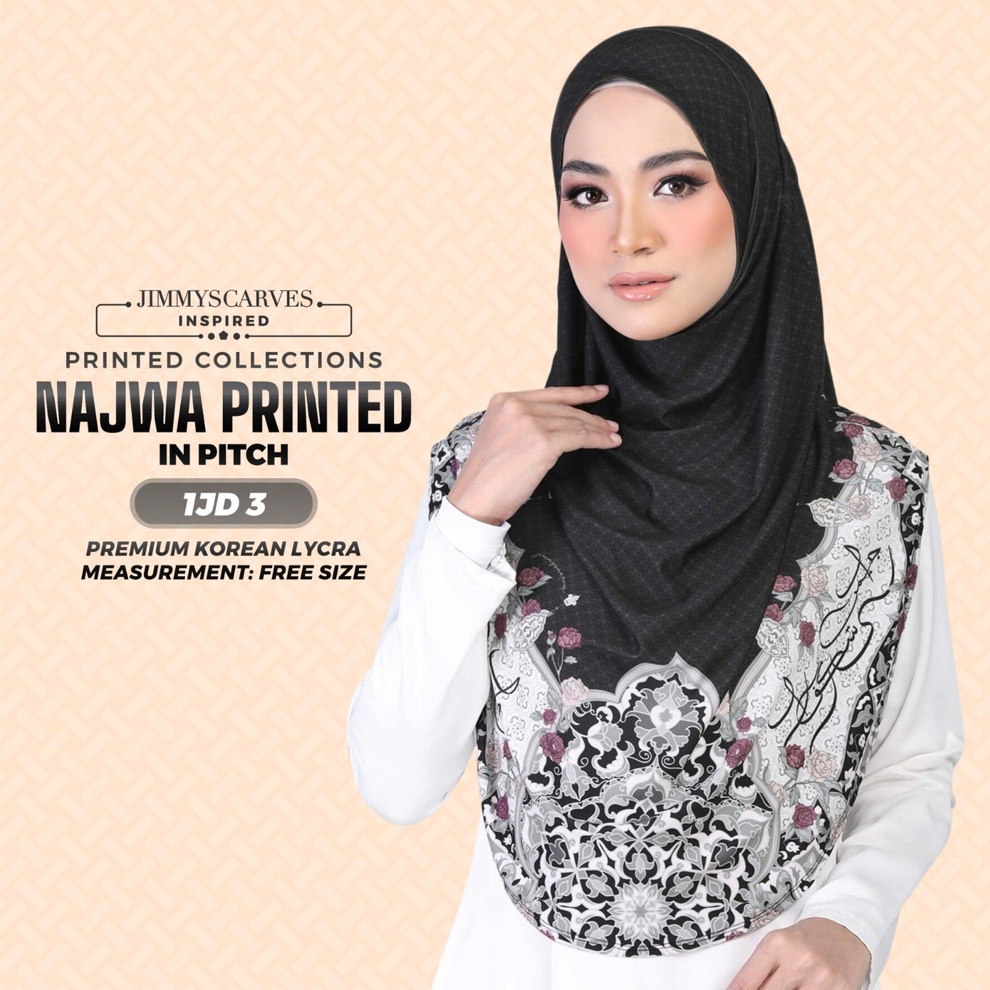Jimmy Scarves Inspired Najwa  Sarung Printed Instant Collection (1JD)