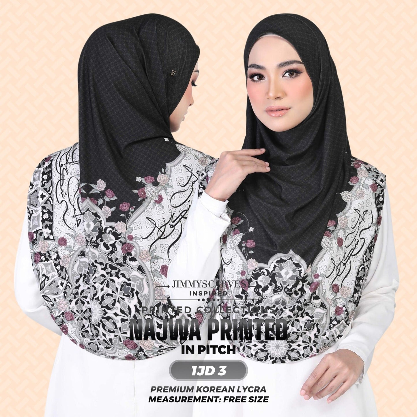 Jimmy Scarves Inspired Najwa  Sarung Printed Instant Collection (1JD)