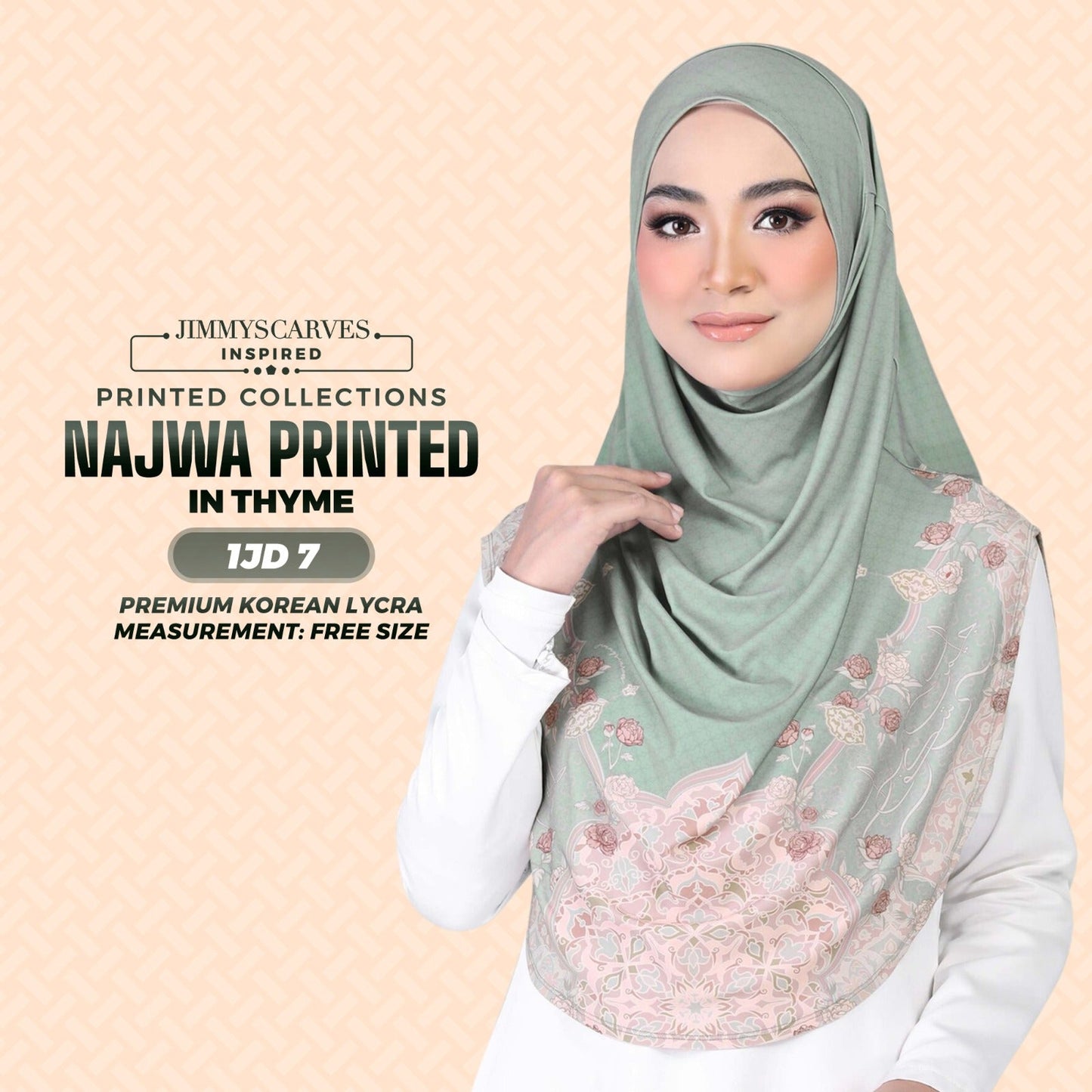 Jimmy Scarves Inspired Najwa  Sarung Printed Instant Collection (1JD)