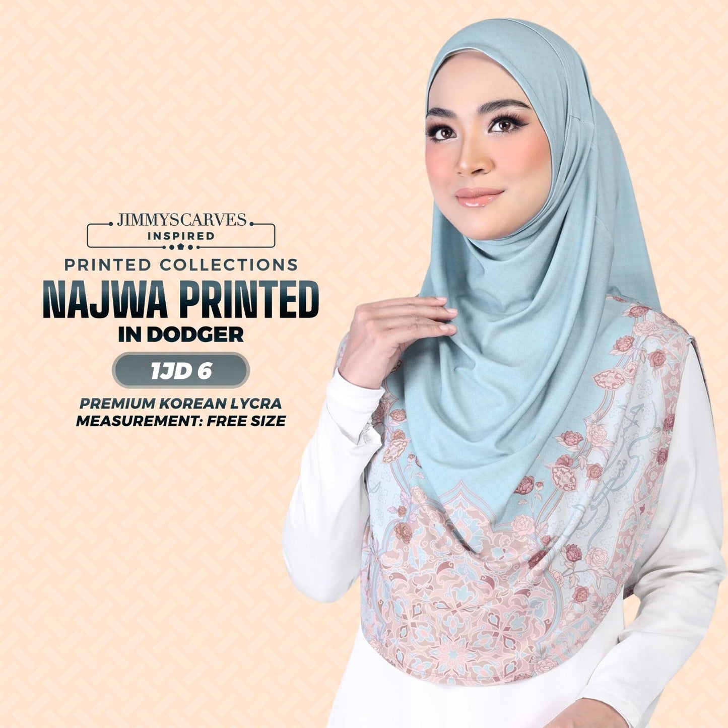 Jimmy Scarves Inspired Najwa  Sarung Printed Instant Collection (1JD)