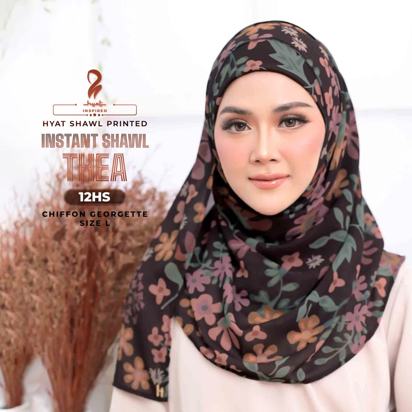 Hyat Hijab Inspired Hyatti Raya Instant Shawl Collection With Box (9-12HS)