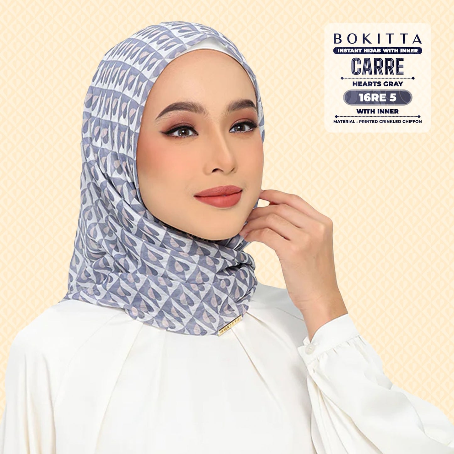 Bokitta Inspired Hearts Gray Collection - Free Box (16BB5)