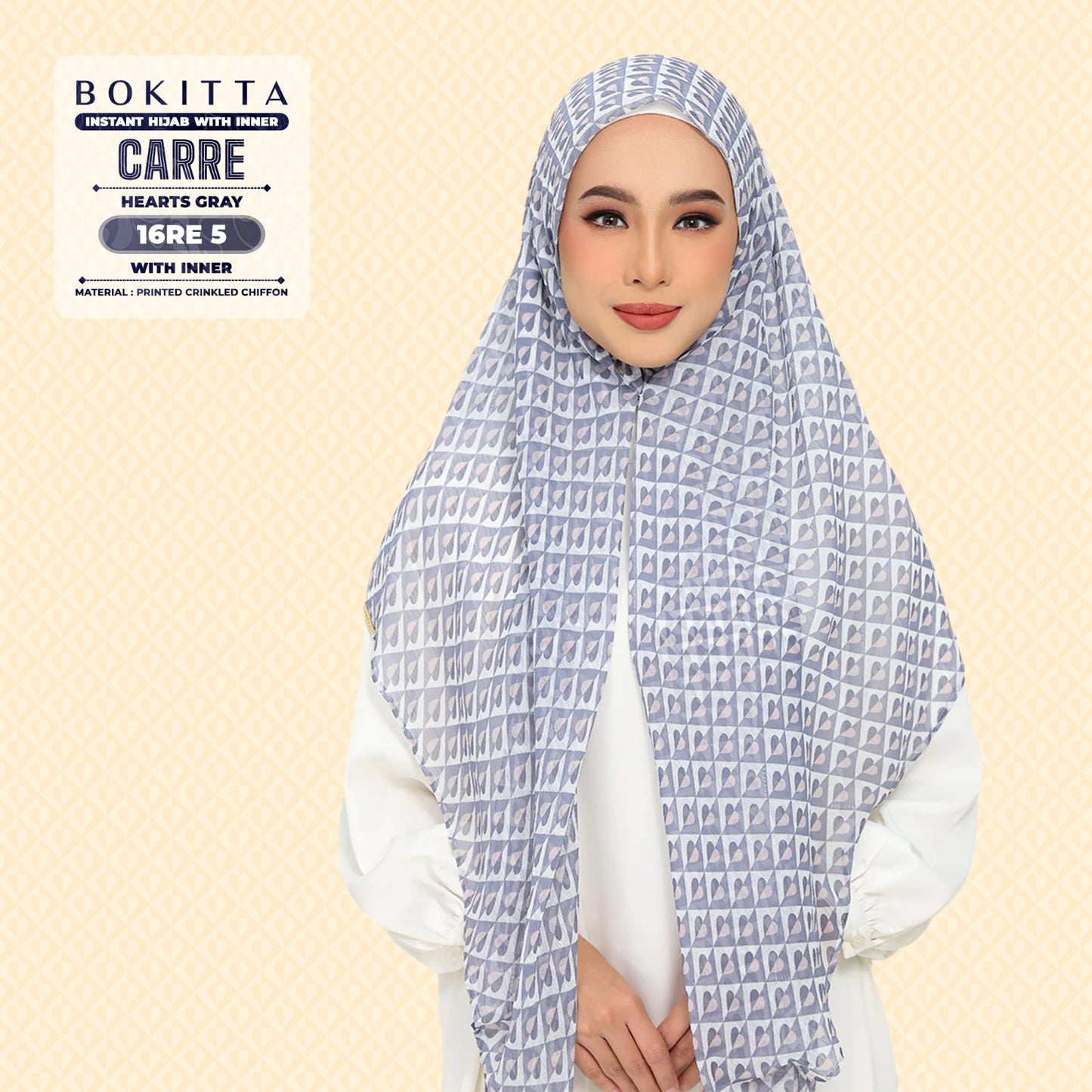 Bokitta Inspired Hearts Gray Collection - Free Box (16BB5)