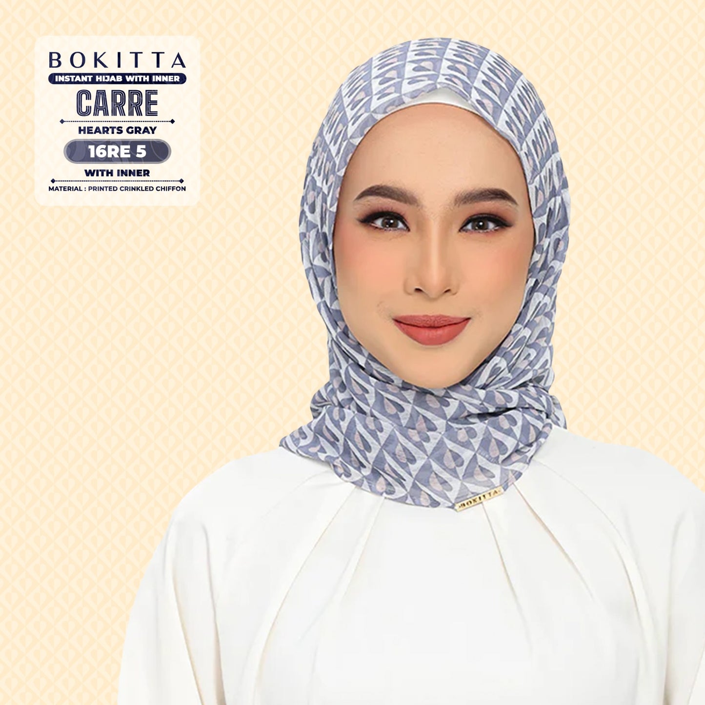 Bokitta Inspired Hearts Gray Collection - Free Box (16BB5)