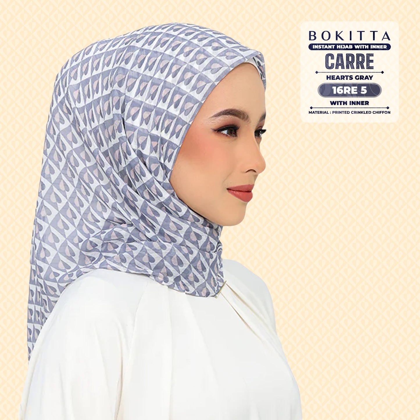 Bokitta Inspired Hearts Gray Collection - Free Box (16BB5)