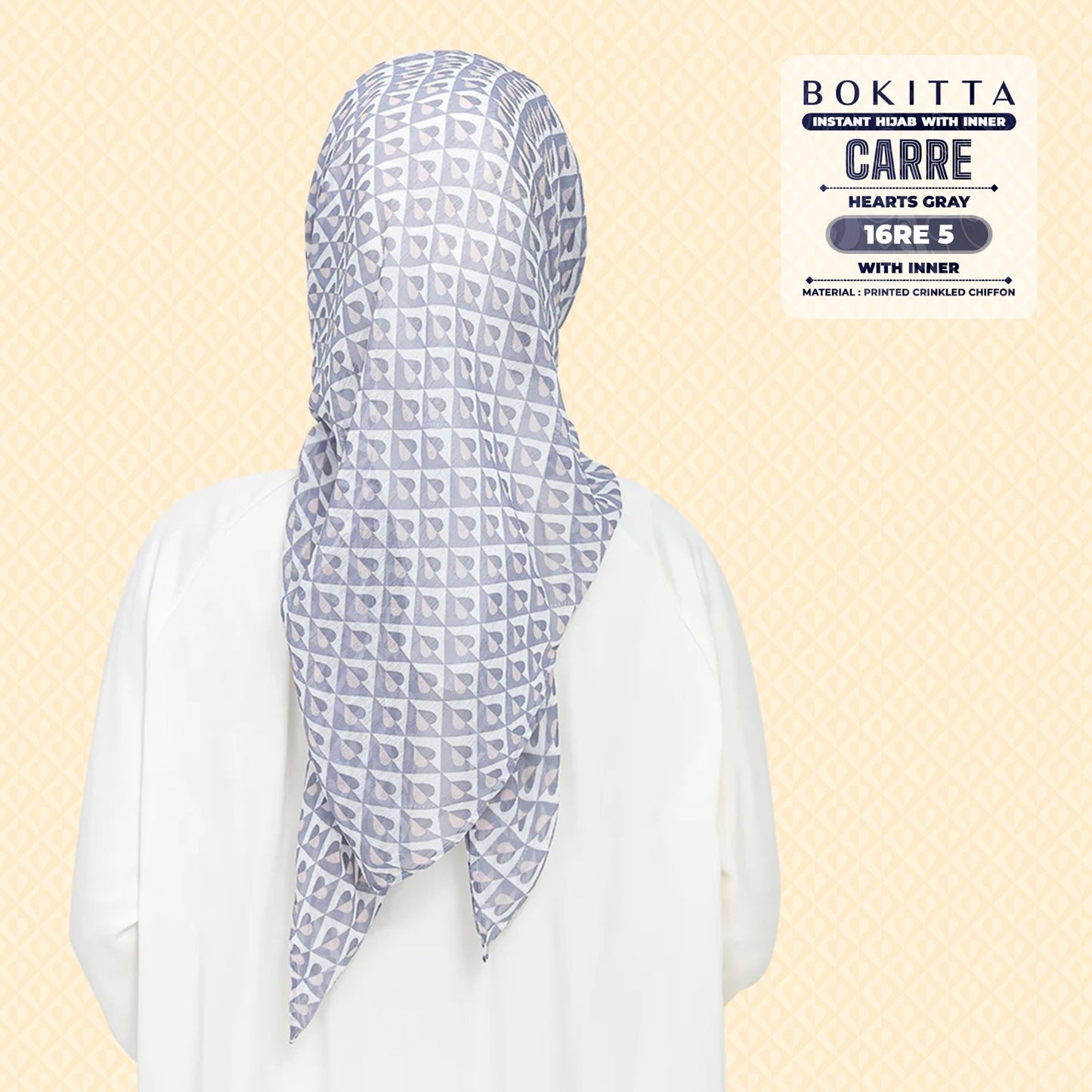 Bokitta Inspired Hearts Gray Collection - Free Box (16BB5)