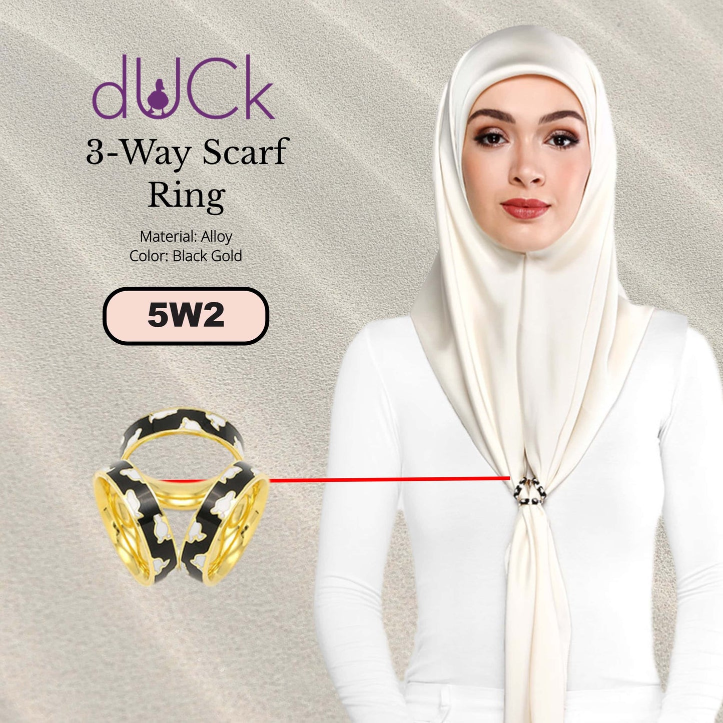 dUCk 3-Way Scarf Ring Collection RM9