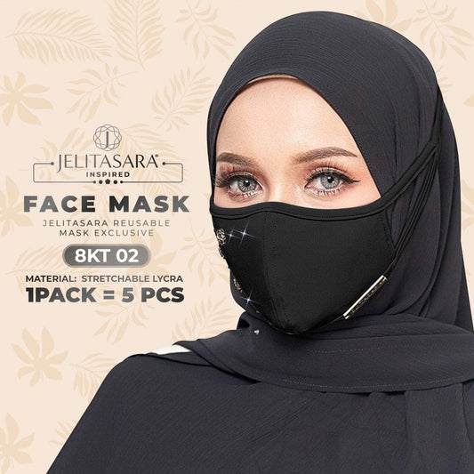 Jelitasara Inspired Exclusive Face Mask Collection - 1 Pack 5 PCS (8KT)