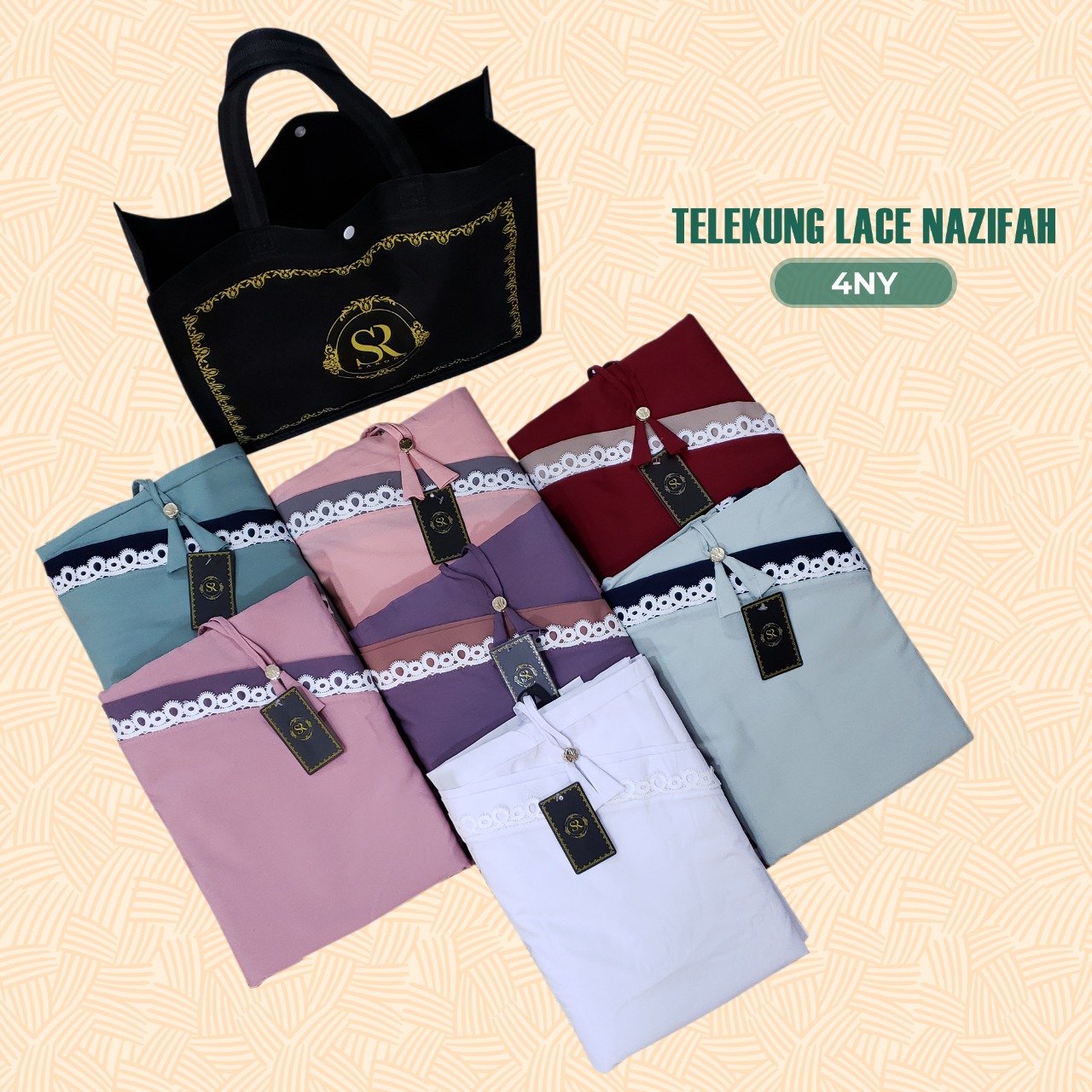 SRHJ Telekung Lace Nazifah Collection (4NY)