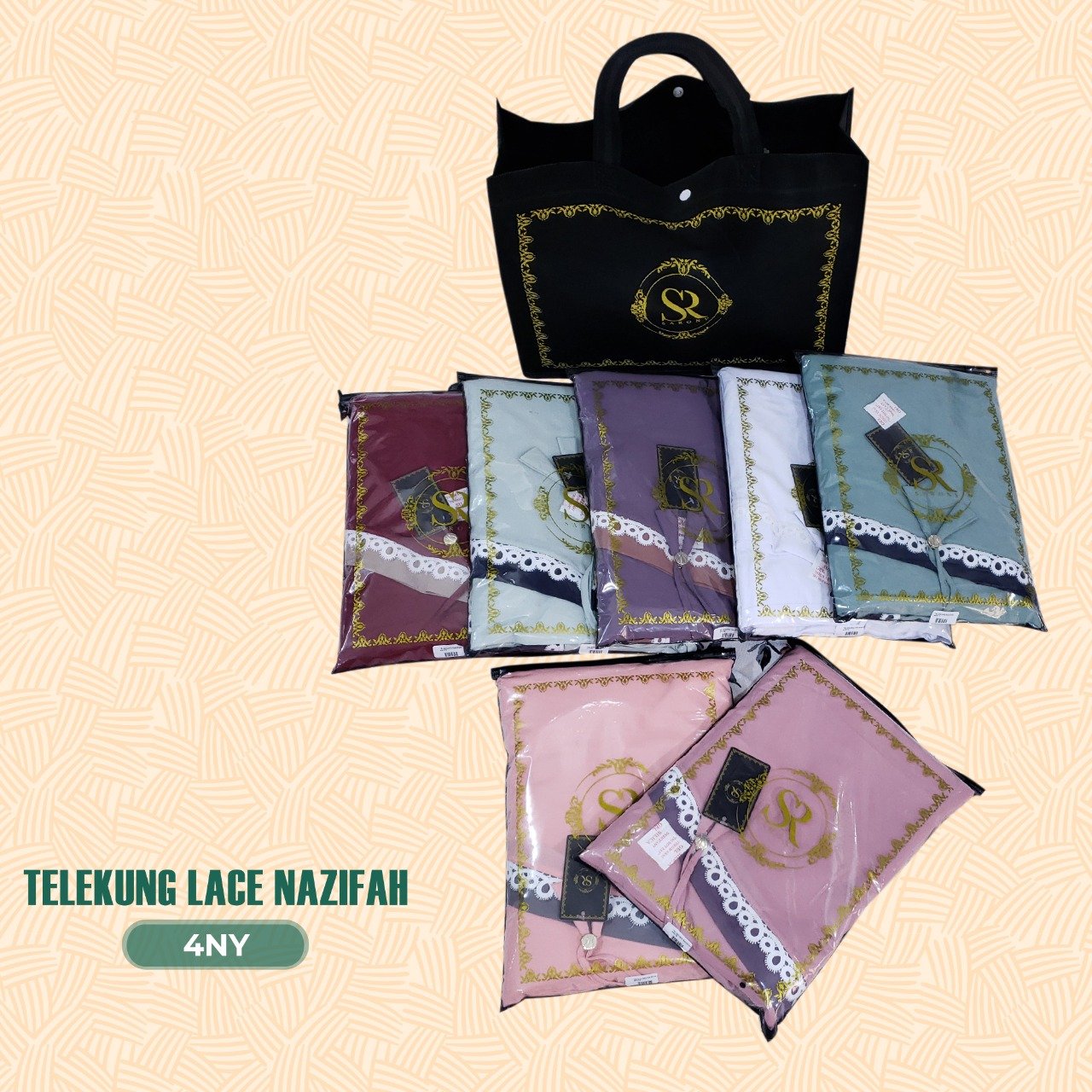 SRHJ Telekung Lace Nazifah Collection (4NY)