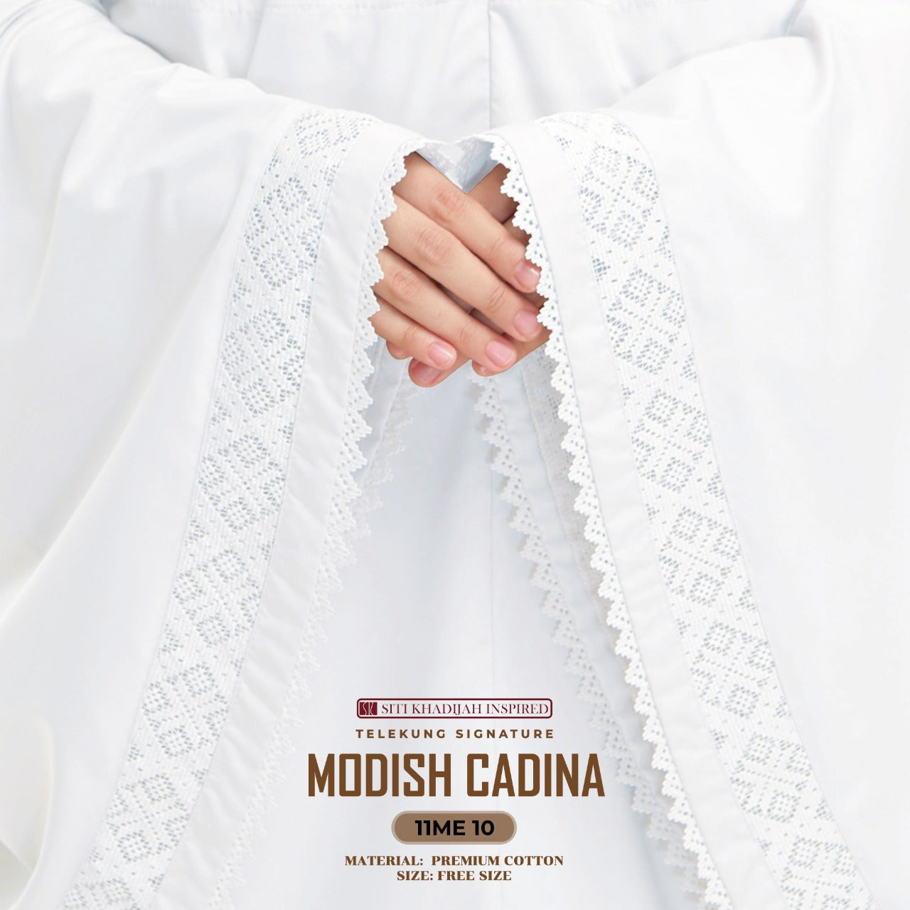 Telekung Siti Khadijah Signature Modish Cadina FREE Woven bag (11ME)