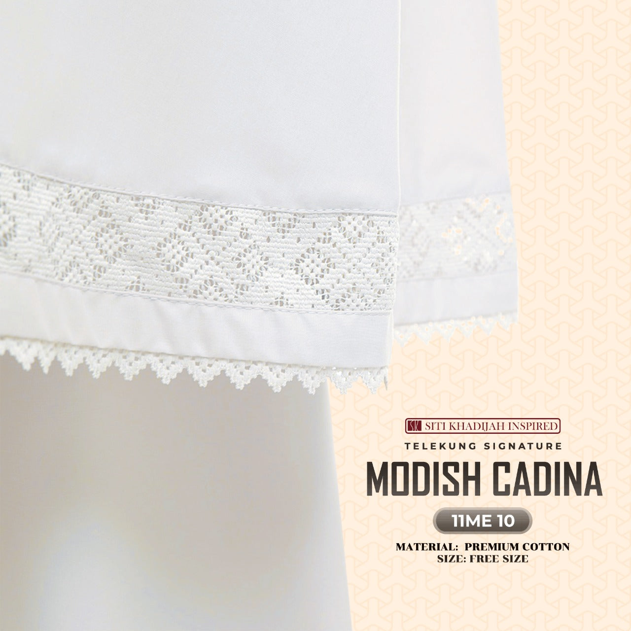 Telekung Siti Khadijah Signature Modish Cadina FREE Woven bag (11ME)