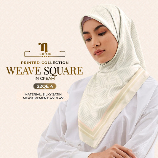 Naelofar Inspired Printed Weave Square Collection (22QE)