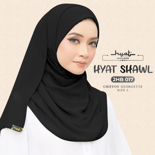 HYat Hijab Inspired Instant Shawl Plain Collection (2HB)