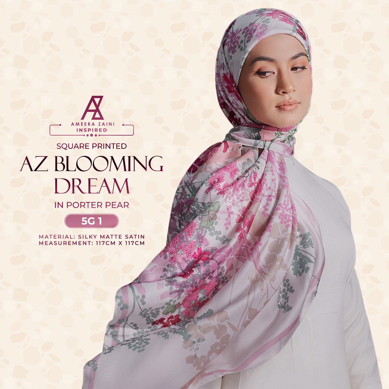 Ameera Zaini Inspired AZ BLOOMING Square Collection (5G)