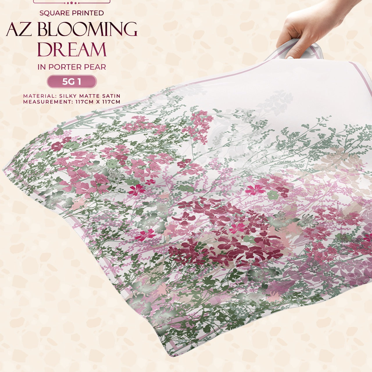 Ameera Zaini Inspired AZ BLOOMING Square Collection (5G)