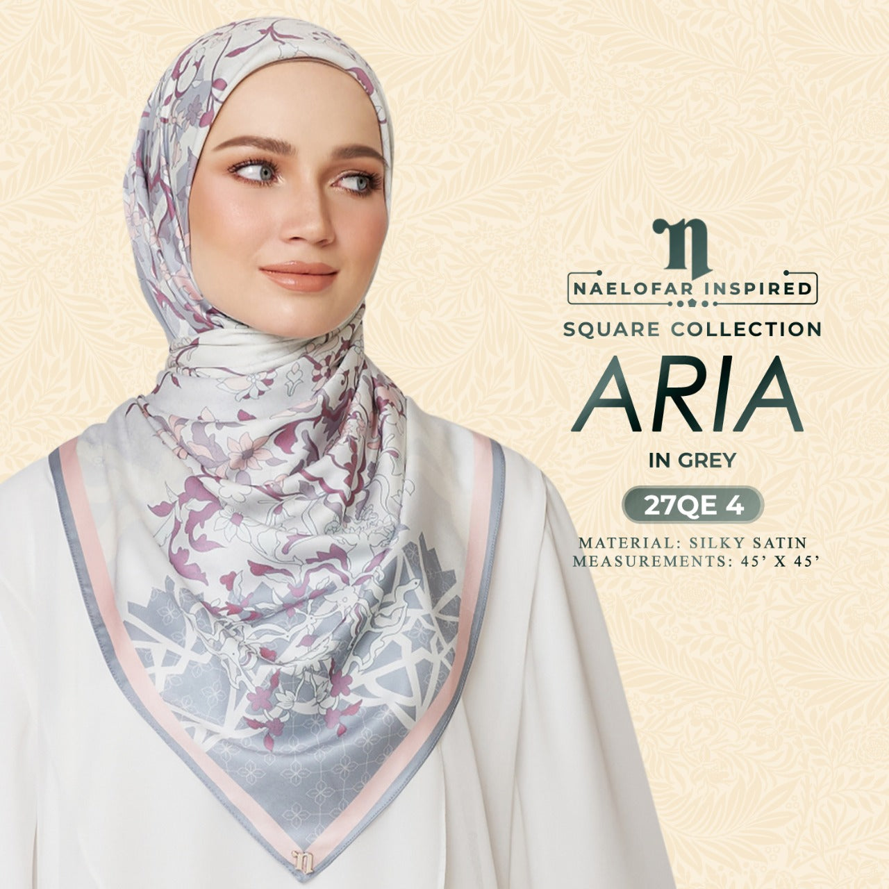 Aria Naelofar Inspired Square Collection (27QE)