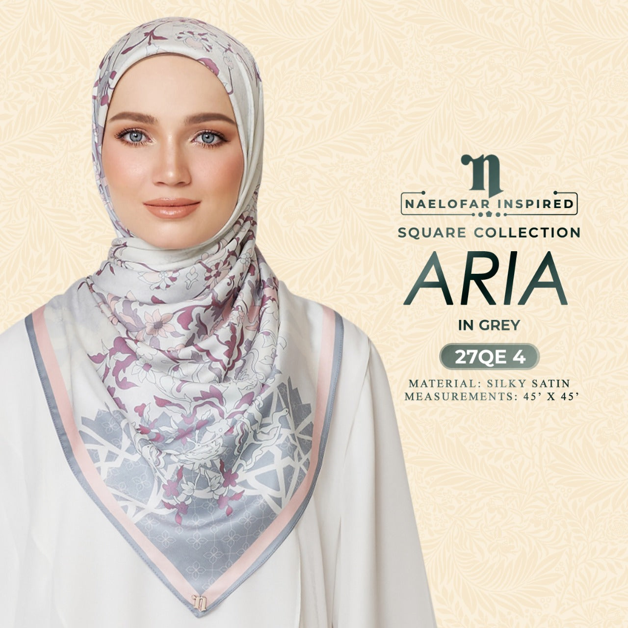 Aria Naelofar Inspired Square Collection (27QE)