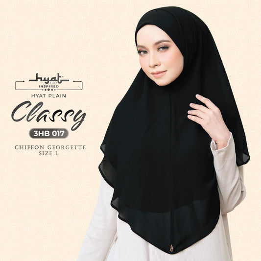 HYat Hijab Inspired Instant Classy Plain (3HB)