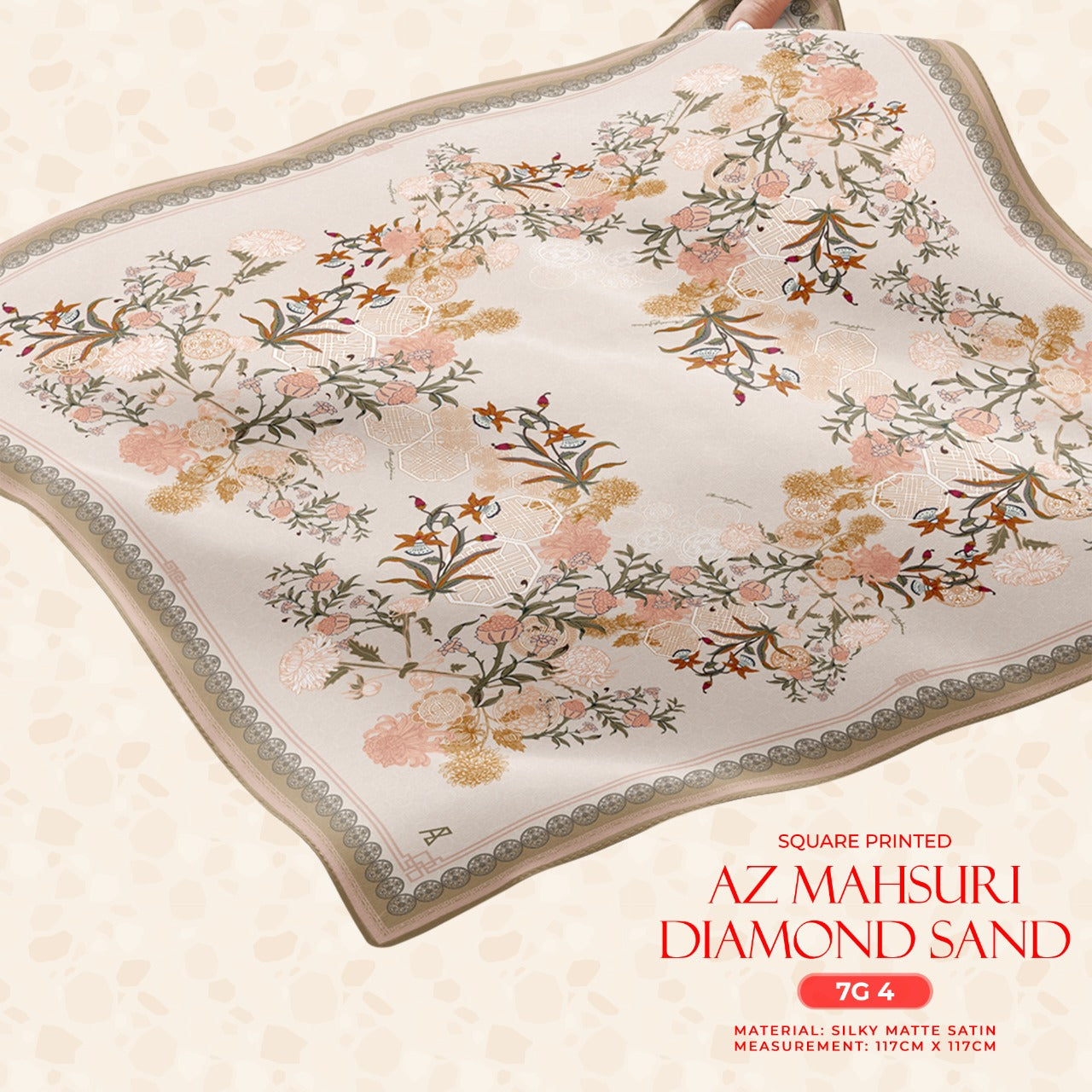 Ameera Zaini Inspired Collection AZ Mahsuri Square (7G)