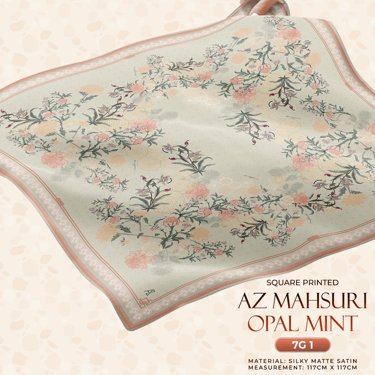 Ameera Zaini Inspired Collection AZ Mahsuri Square (7G)