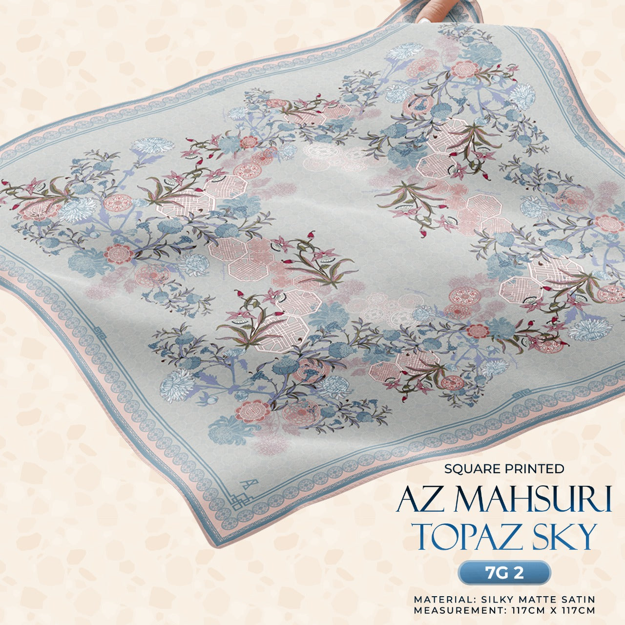 Ameera Zaini Inspired Collection AZ Mahsuri Square (7G)