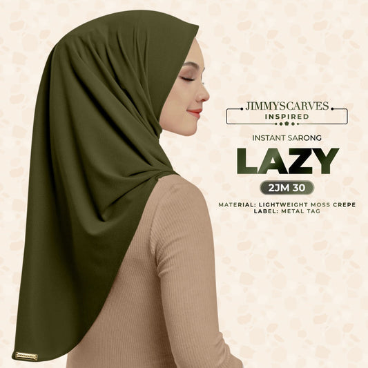 Jimmy Scarves Inspired - Instant Plain Sarong LAZY Collection (2JM)