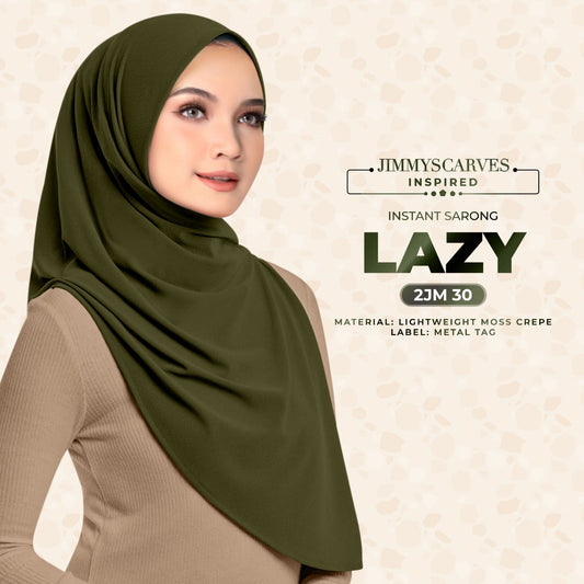 Jimmy Scarves Inspired - Instant Plain Sarong LAZY Collection (2JM)