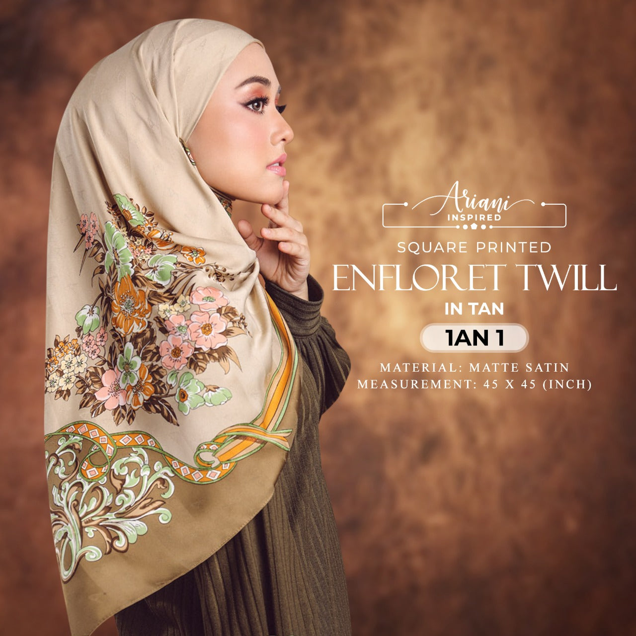 Ariani Printed Enflored Twill Square Collection