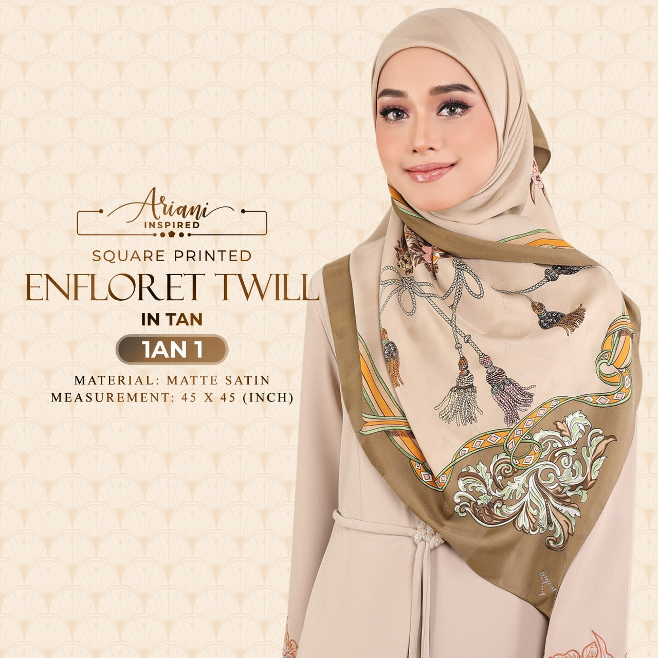 Ariani Printed Enflored Twill Square Collection