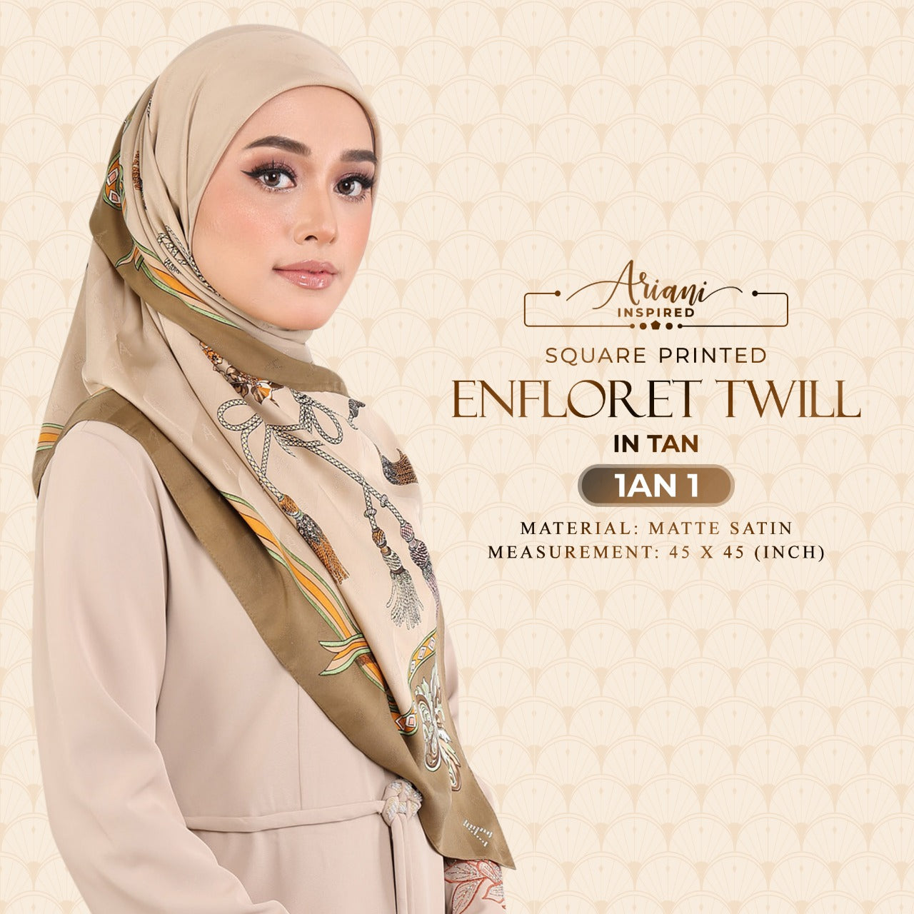 Ariani Printed Enflored Twill Square Collection