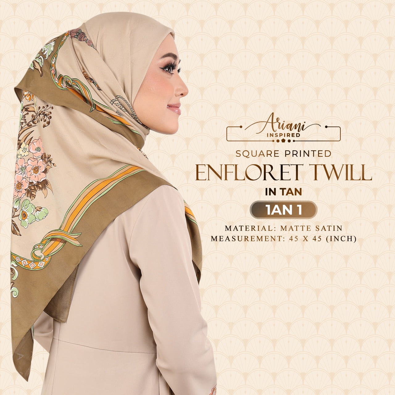 Ariani Printed Enflored Twill Square Collection