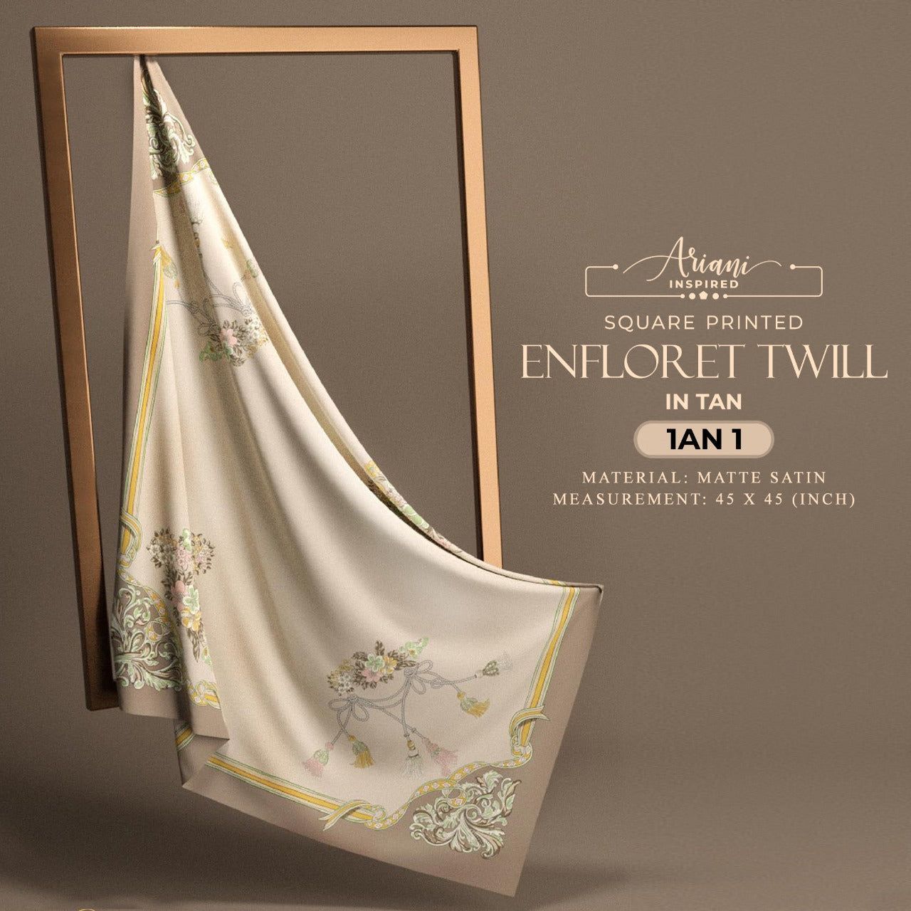 Ariani Printed Enflored Twill Square Collection