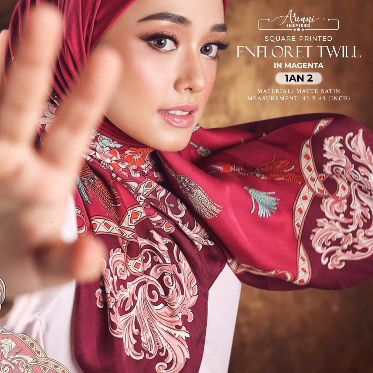 Ariani Printed Enflored Twill Square Collection