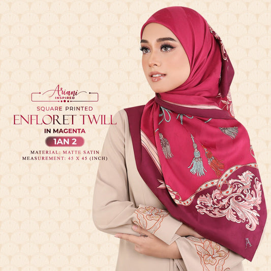 Ariani Printed Enflored Twill Square Collection